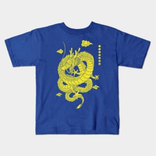 Shenlong-Yellow Kids T-Shirt